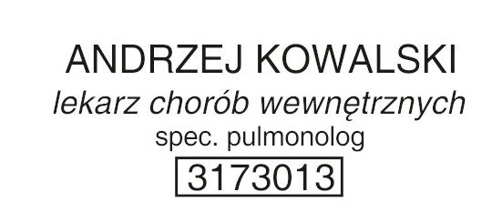 Pieczątki lekarskie i medyczne - Stempel MAZD ekspresowe pieczątki firmowe  online na zamówienie